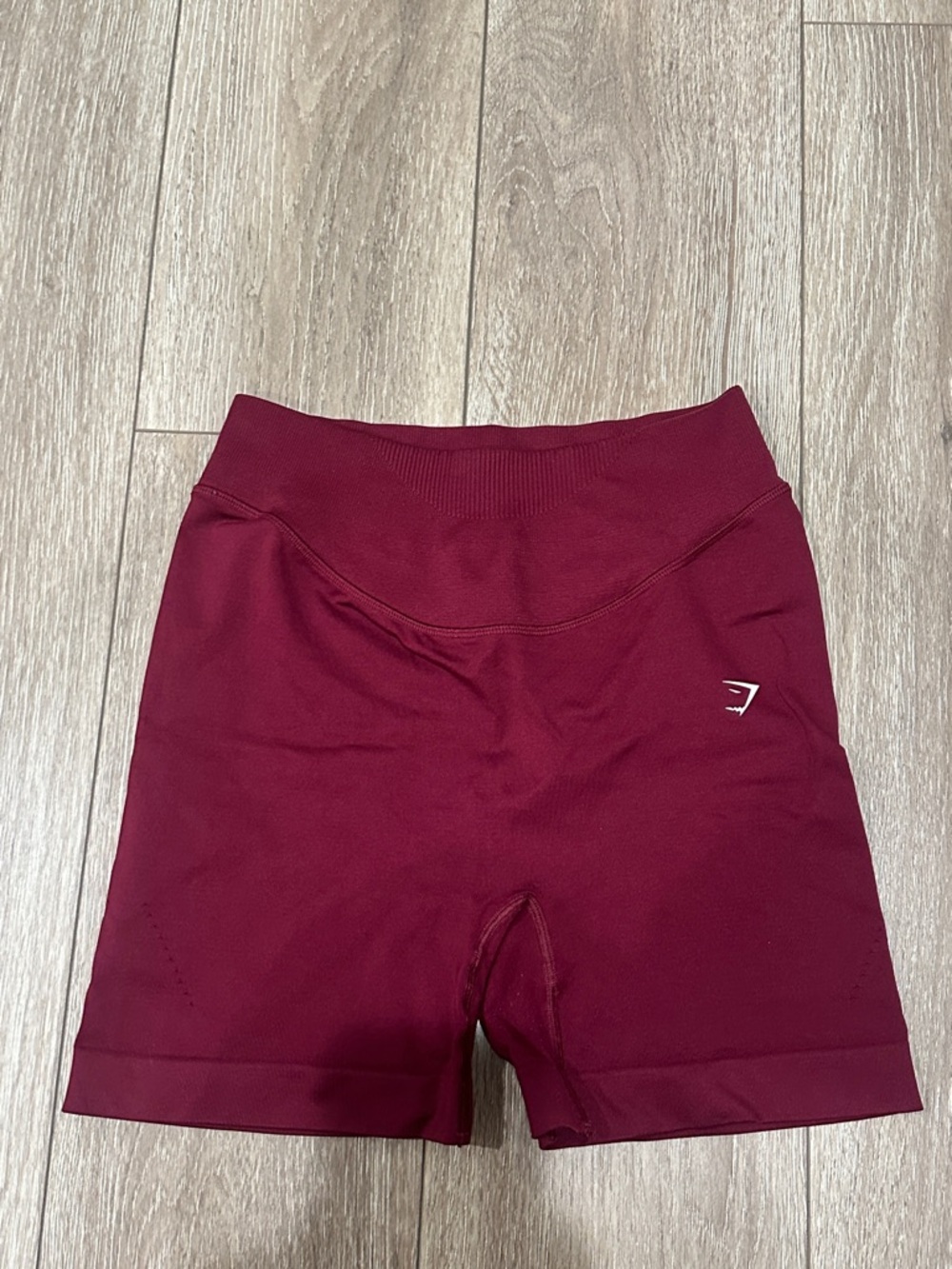 Gymshark Women's High-Rise Burgundy Seamless Bike Shorts